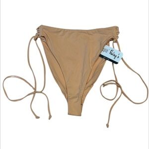 Dippin' Daisy's Nude teeny bikini swim bottom  size small NWT